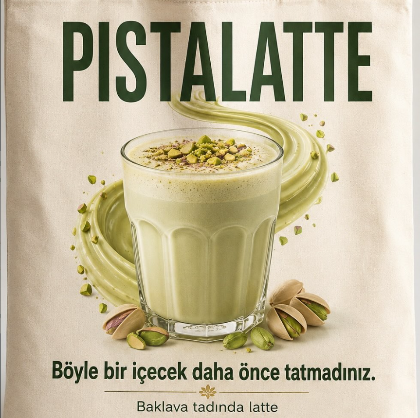 Pistalatte baklava tadında latte